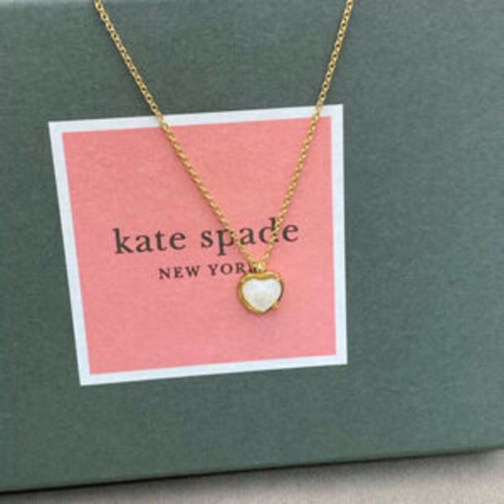 kate spade Natural Red Agate Heart Pendant Choker Trendy